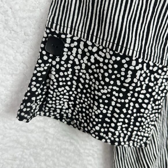 Habitat Tunic Top Size L‎ Textured Gray Artsy Minimalist Lagenlook Relaxed NWOT - Picture 4 of 14